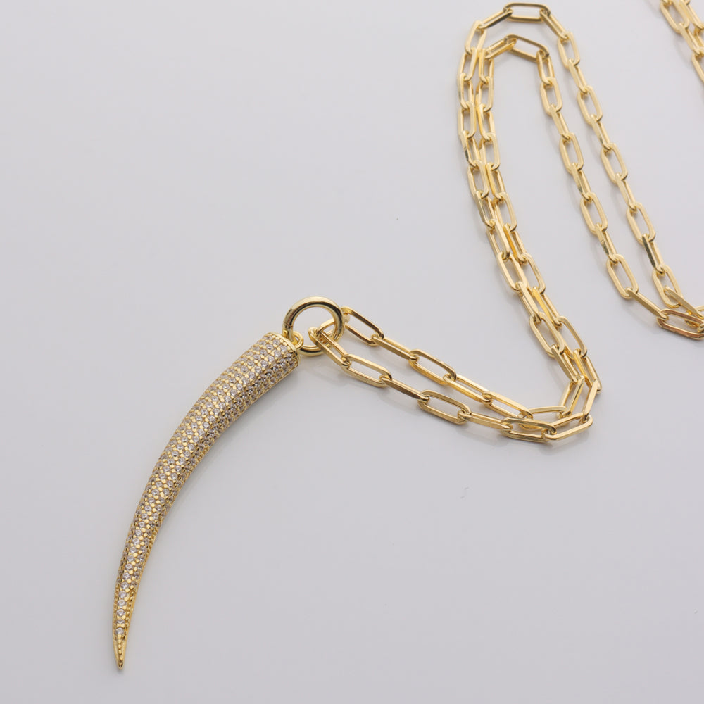 
                      
                        Illiana Horn Charm Necklace
                      
                    