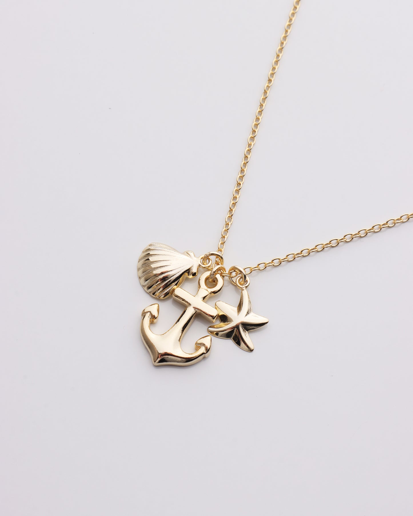 Anchor & Sea Charms Necklace