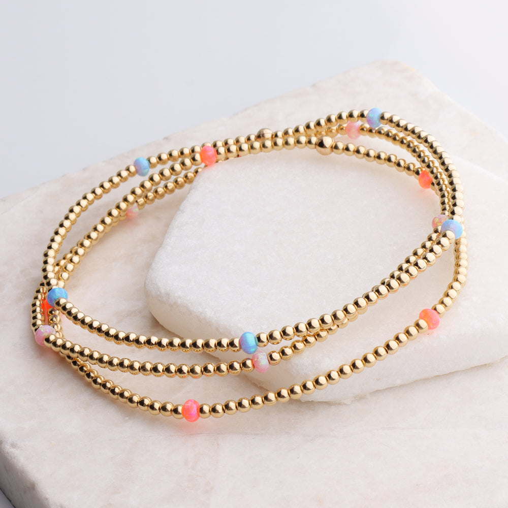 2mm Opal Bracelet by Bara Boheme