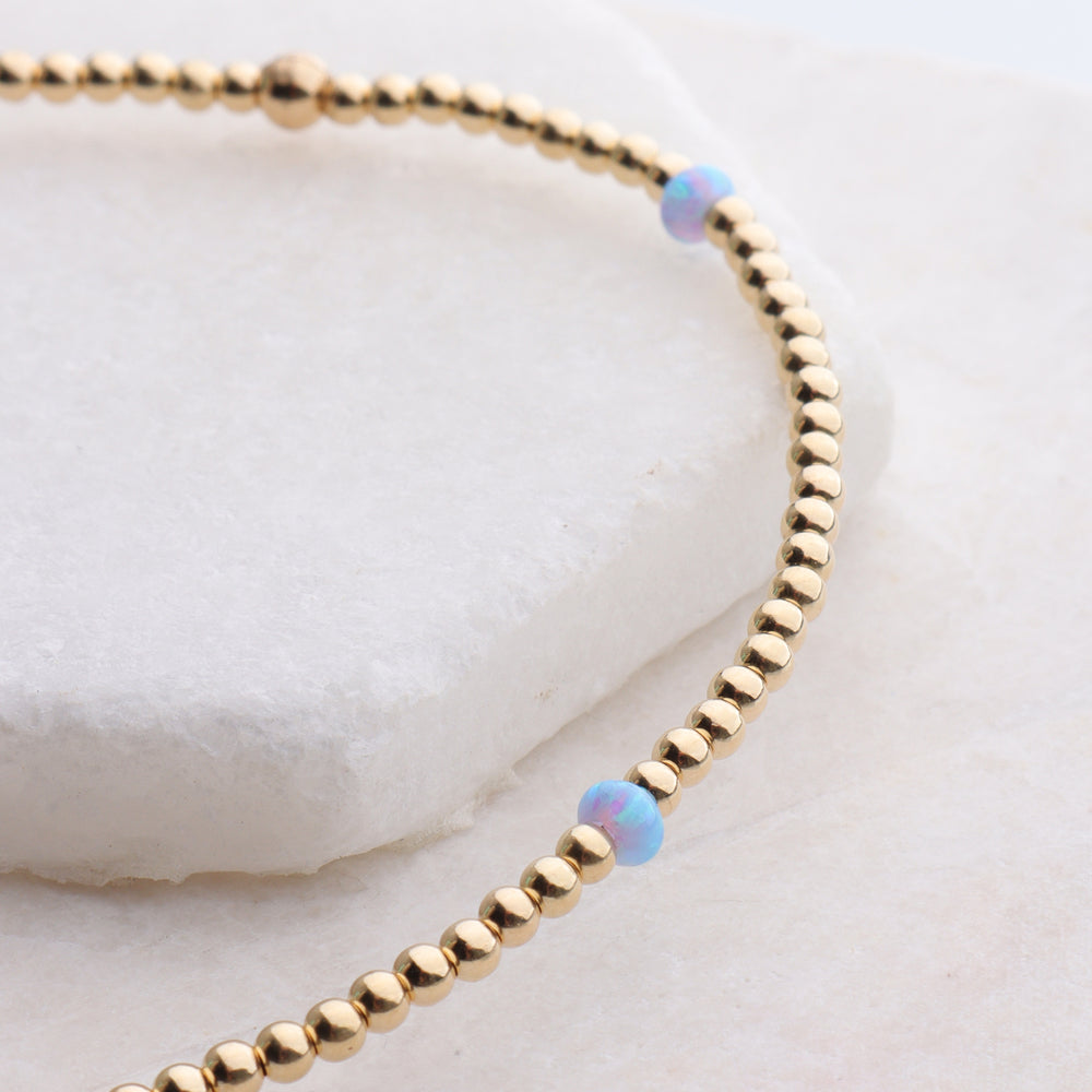 
                  
                    2mm Opal Bracelet by Bara Boheme
                  
                