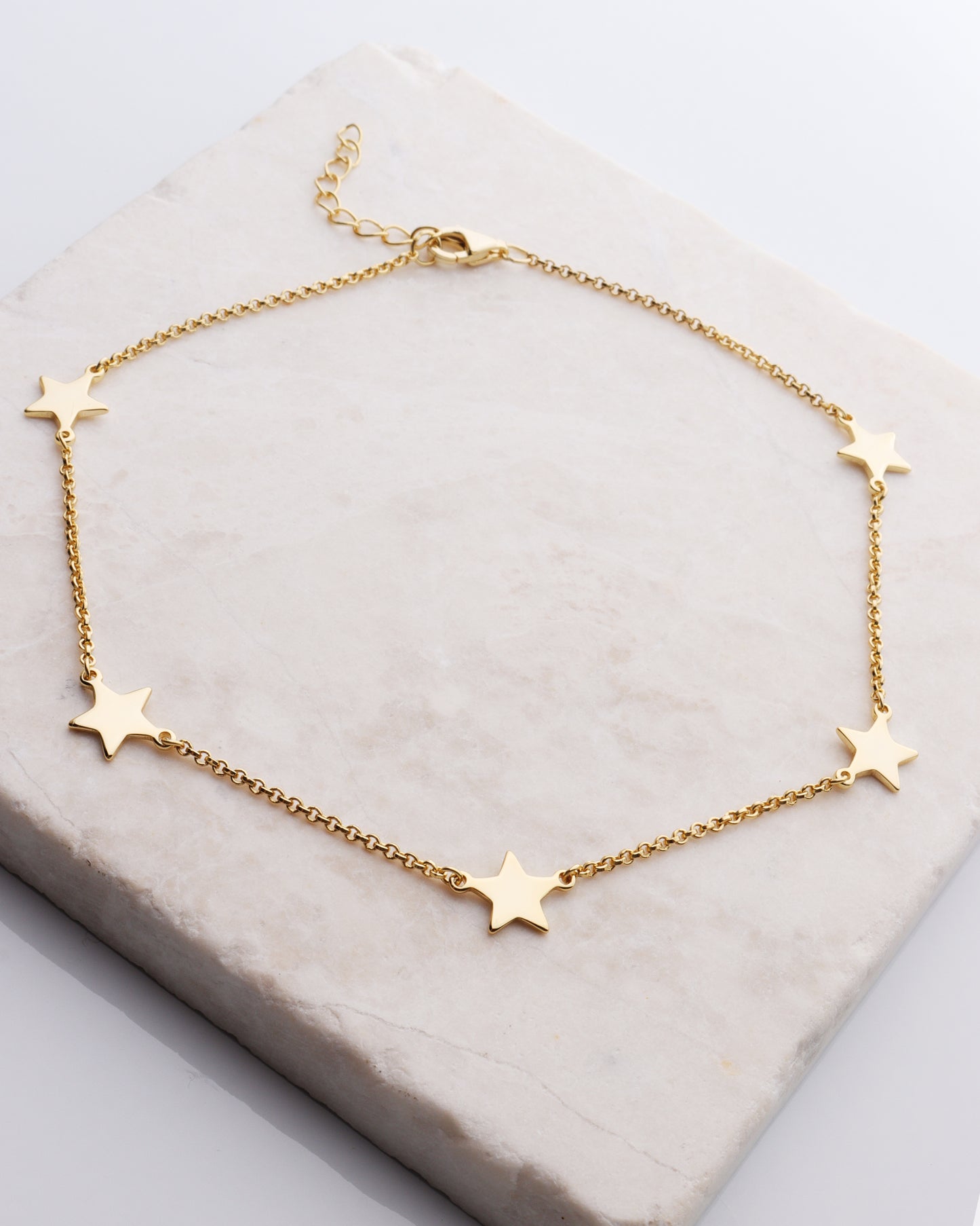 Multi Star Charm Anklet