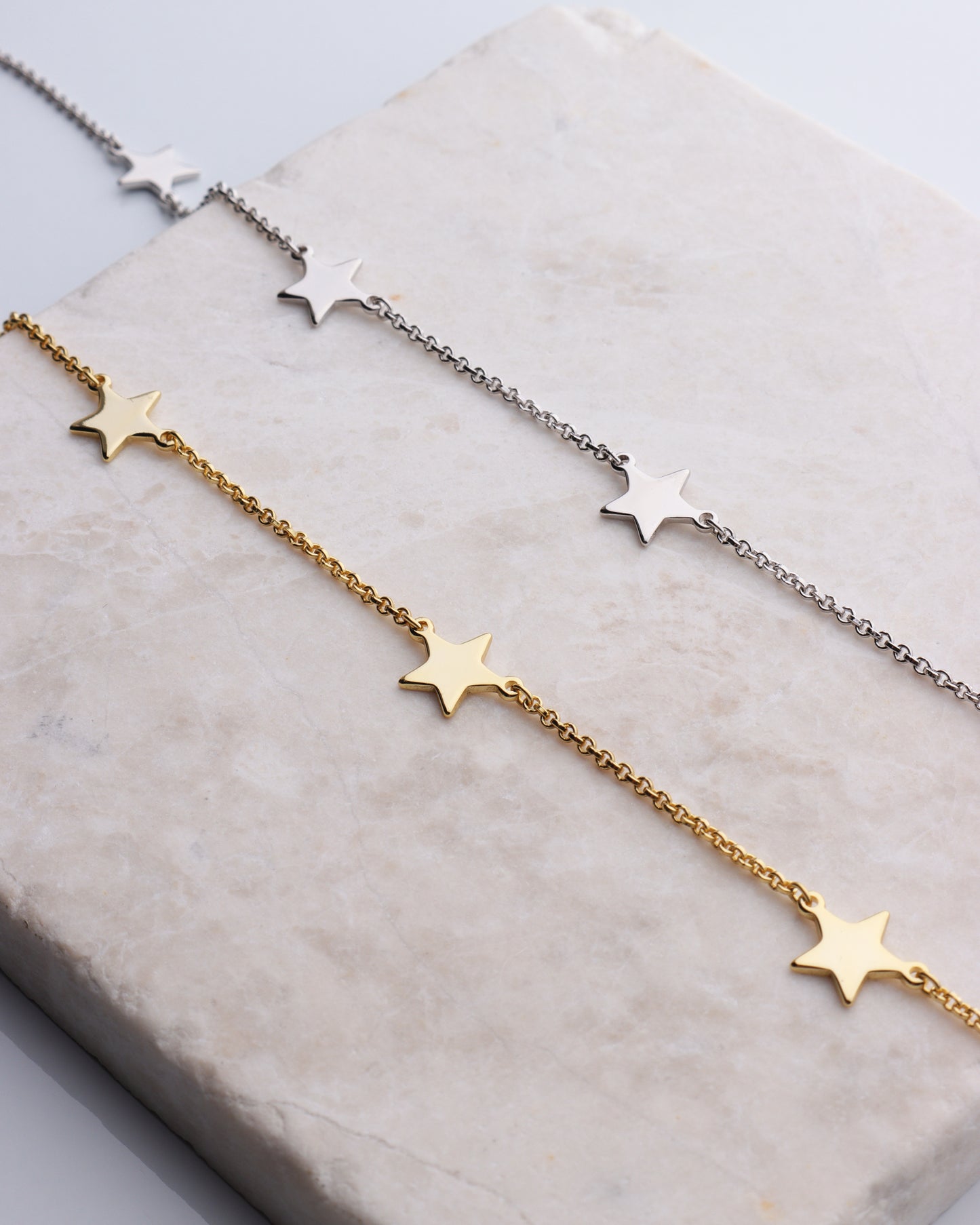 Multi Star Charm Anklet