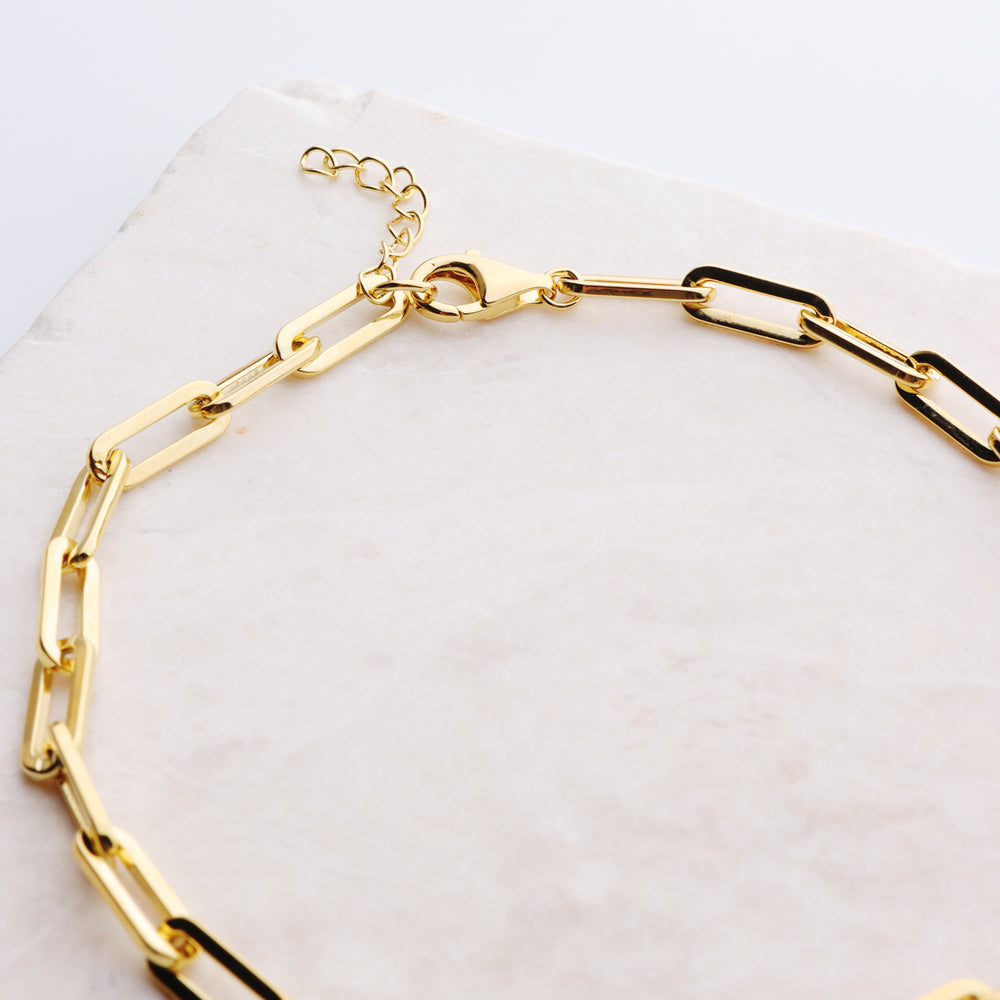 
                  
                    Elongated Paperclip Chain Anklet
                  
                