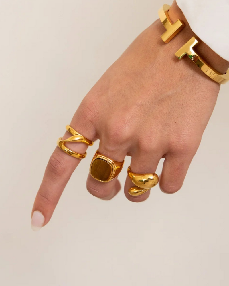 
                  
                    Tiger Eye Statement Ring
                  
                