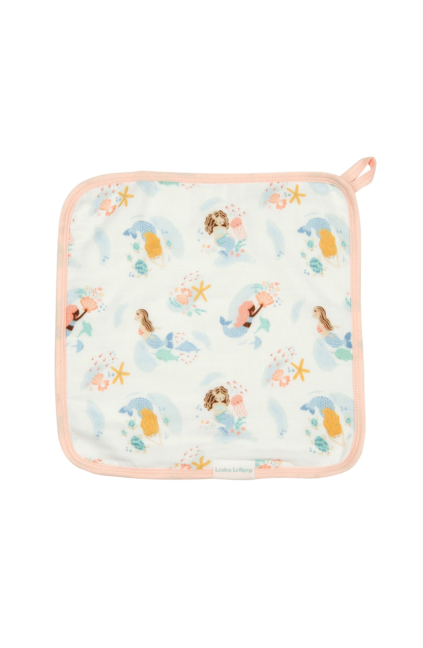 Mermaids Muslin Hooded Towel Set by Loulou Lollipop