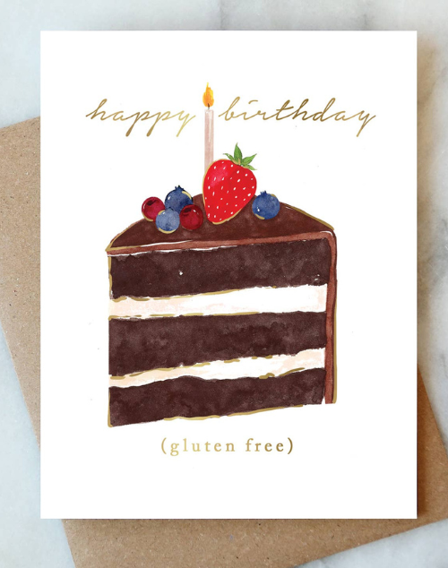 Load image into Gallery viewer, Gluten Free Cake Birthday Greeting Card
