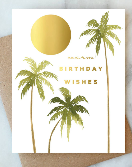 Golden Sun Birthday Greeting Card