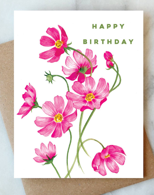 Load image into Gallery viewer, Cosmos Birthday Greeting Card
