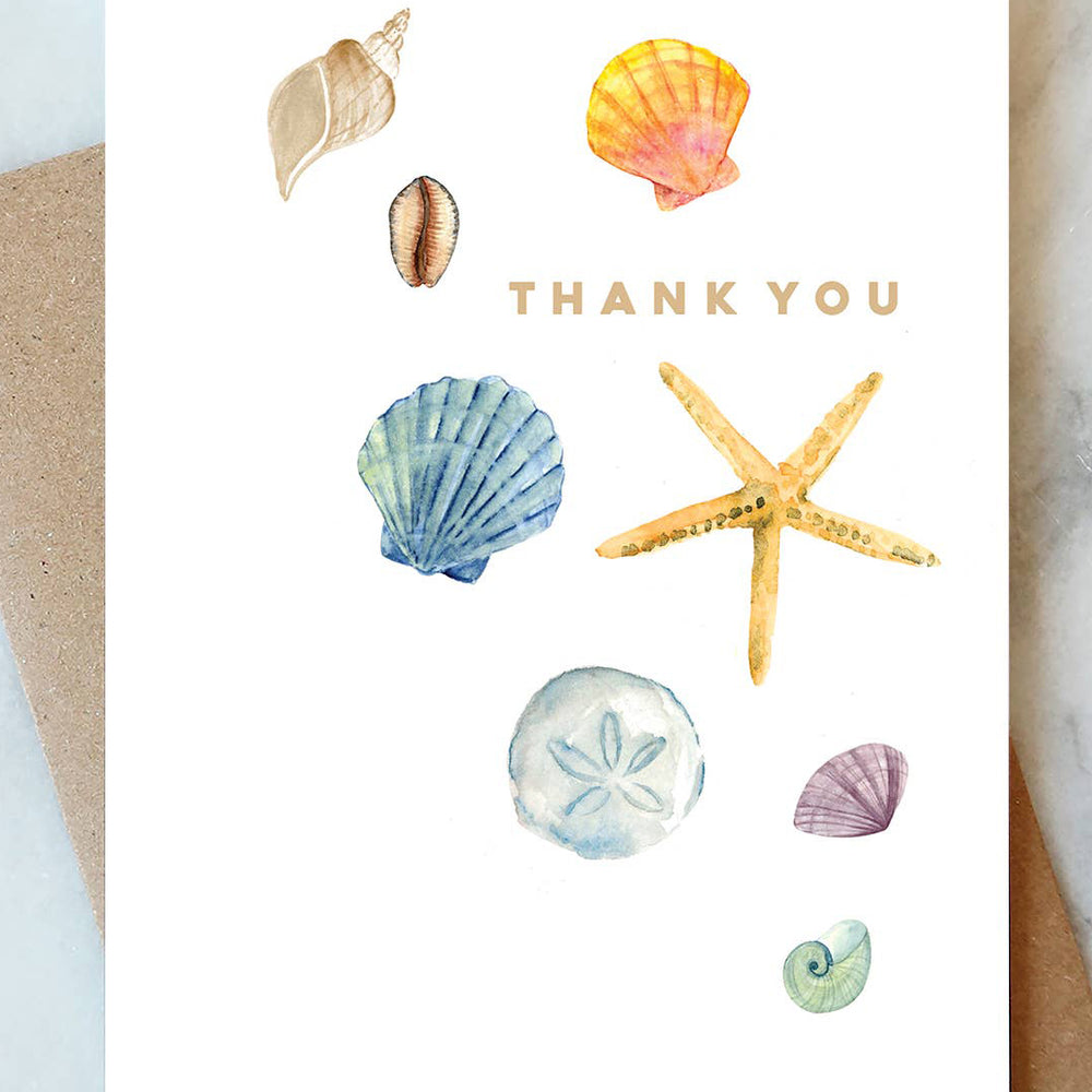 Shells Thank You Greeting Card