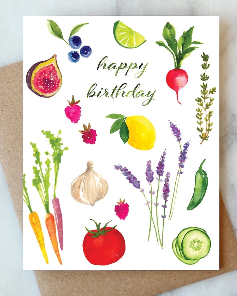 Garden Birthday Greeting Card