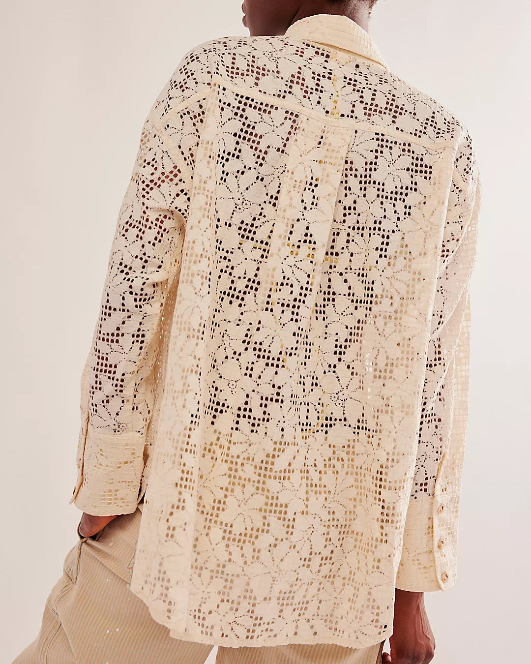 Load image into Gallery viewer, In Your Dreams Lace Button Down by Free People
