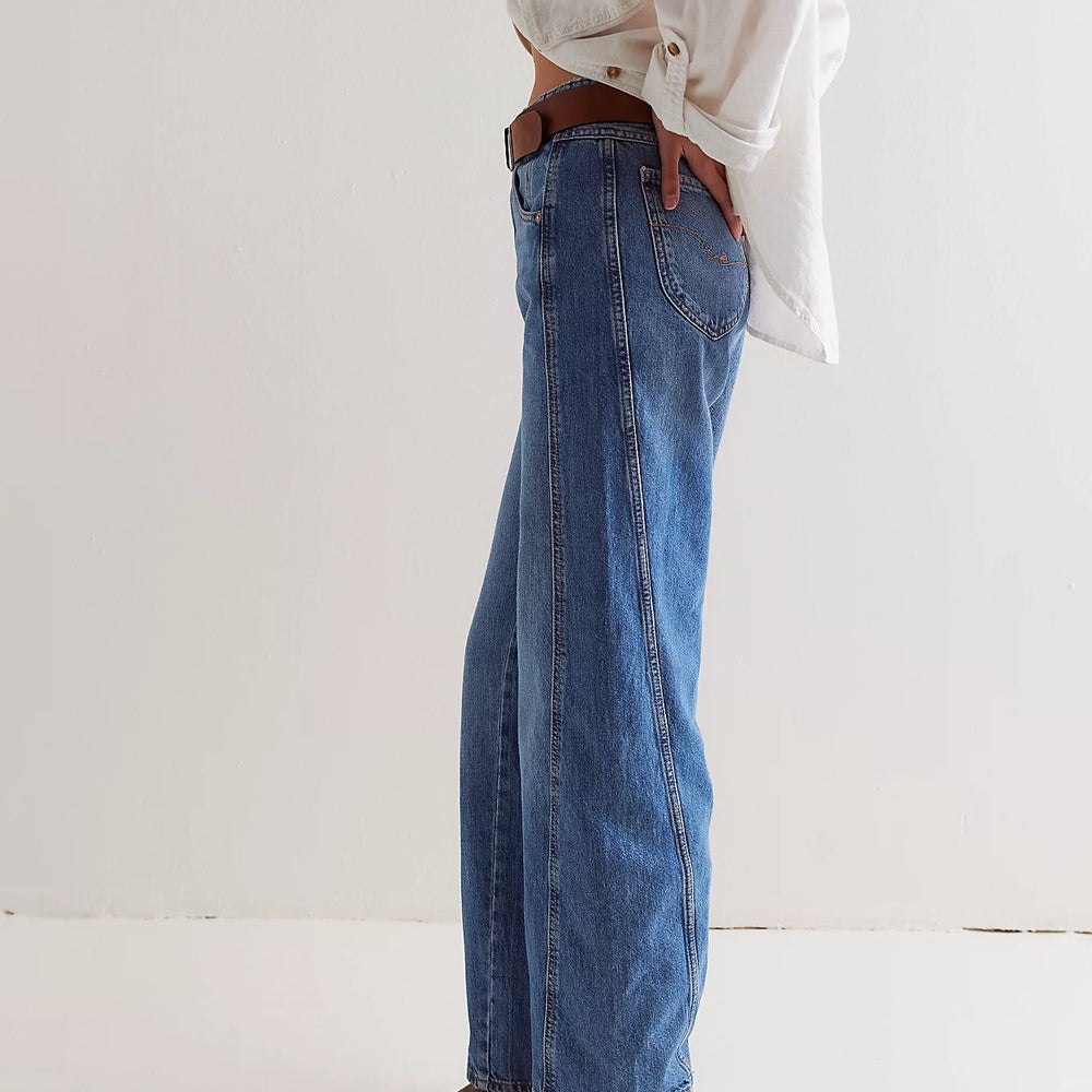 Aster Straight Denim by Free People