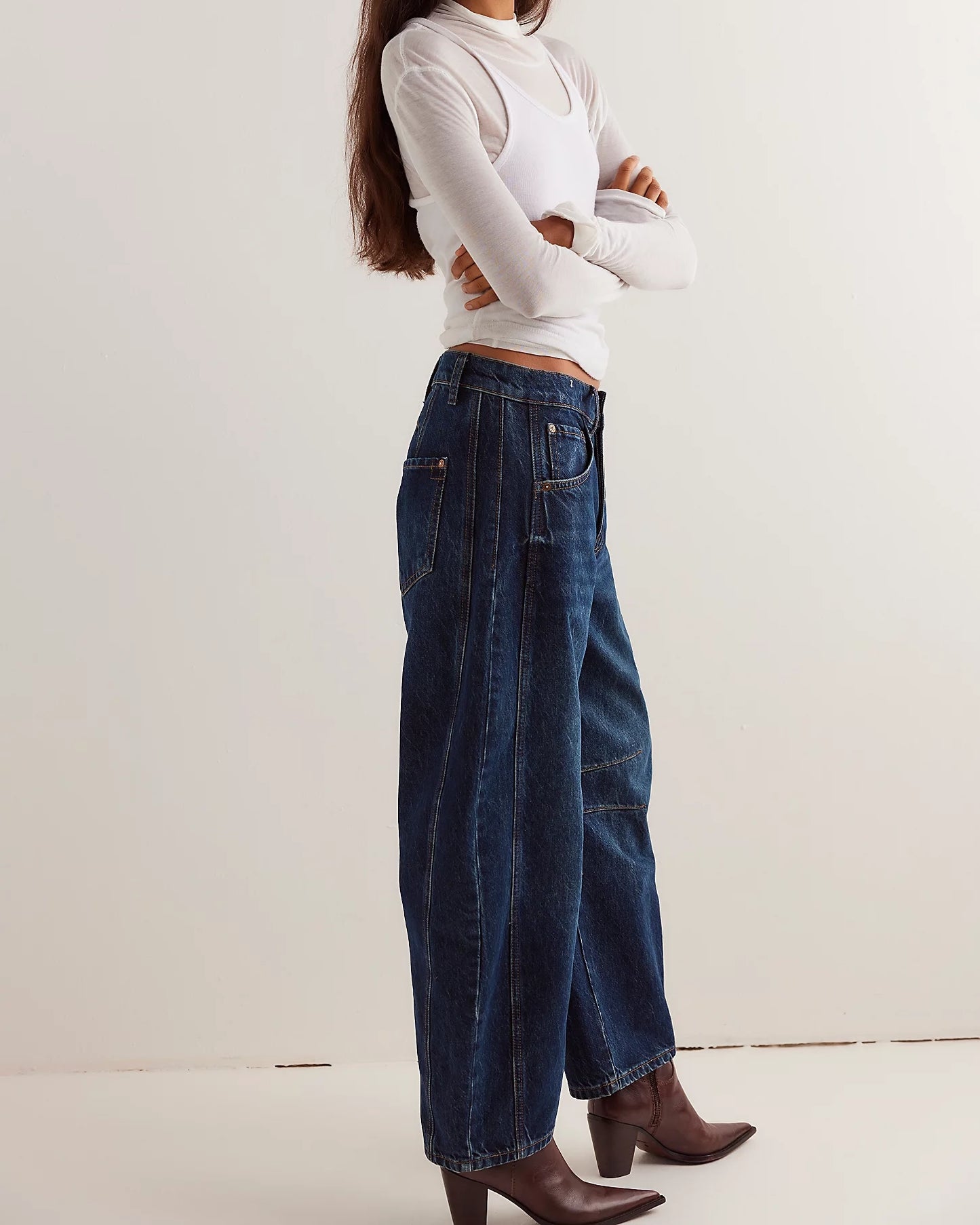 Good Luck Mid Rise Barrel by Free People