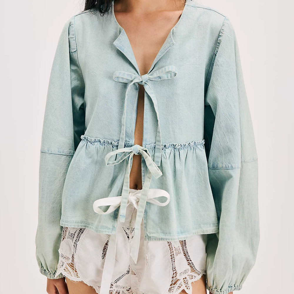 Denim Brunch Babe Top by Free People