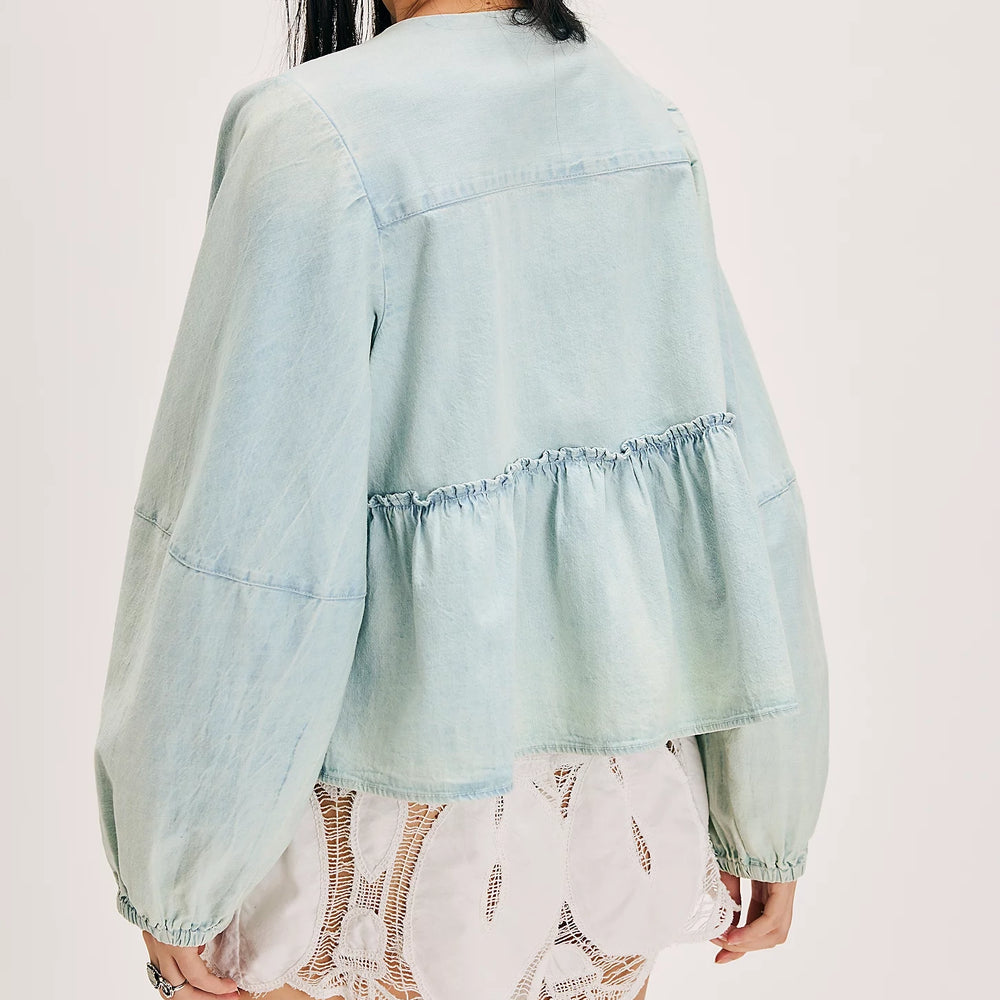 Denim Brunch Babe Top by Free People