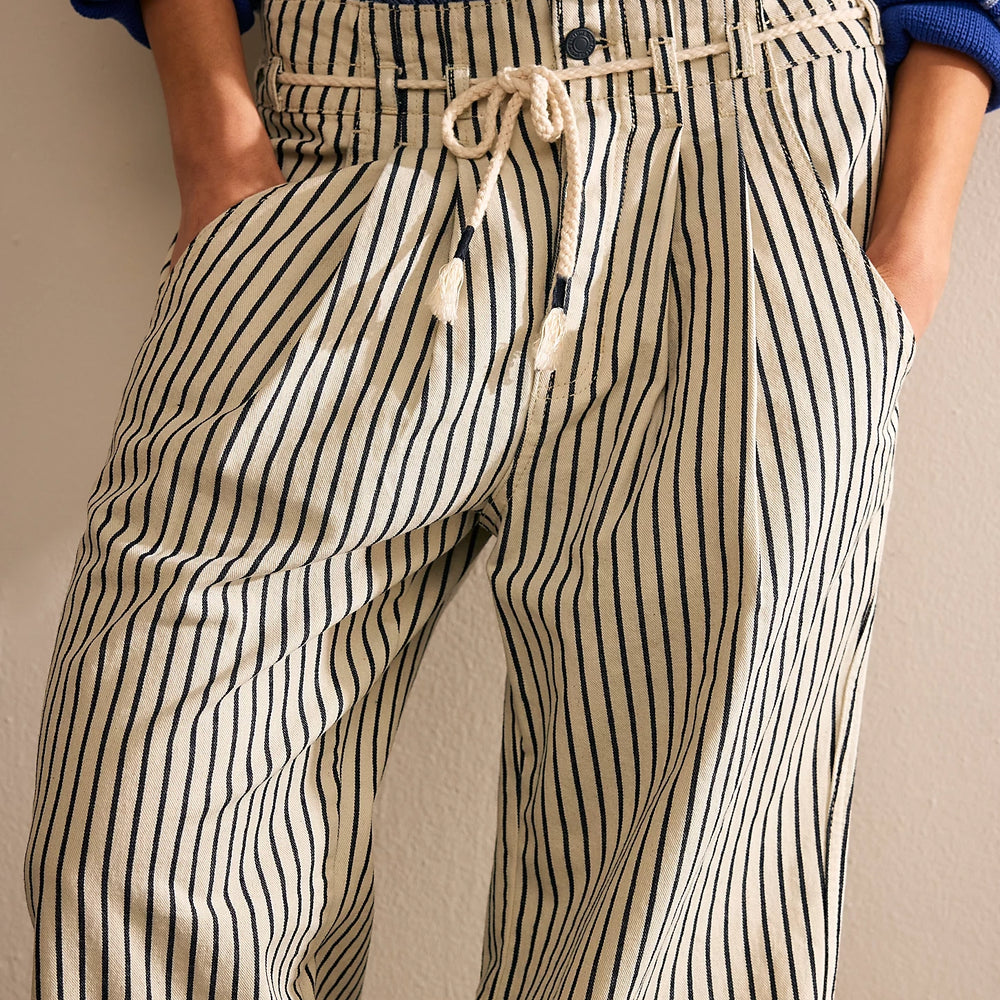 
                  
                    Dakota Cinched Pull On Pants in Washed Railroad by Free People
                  
                