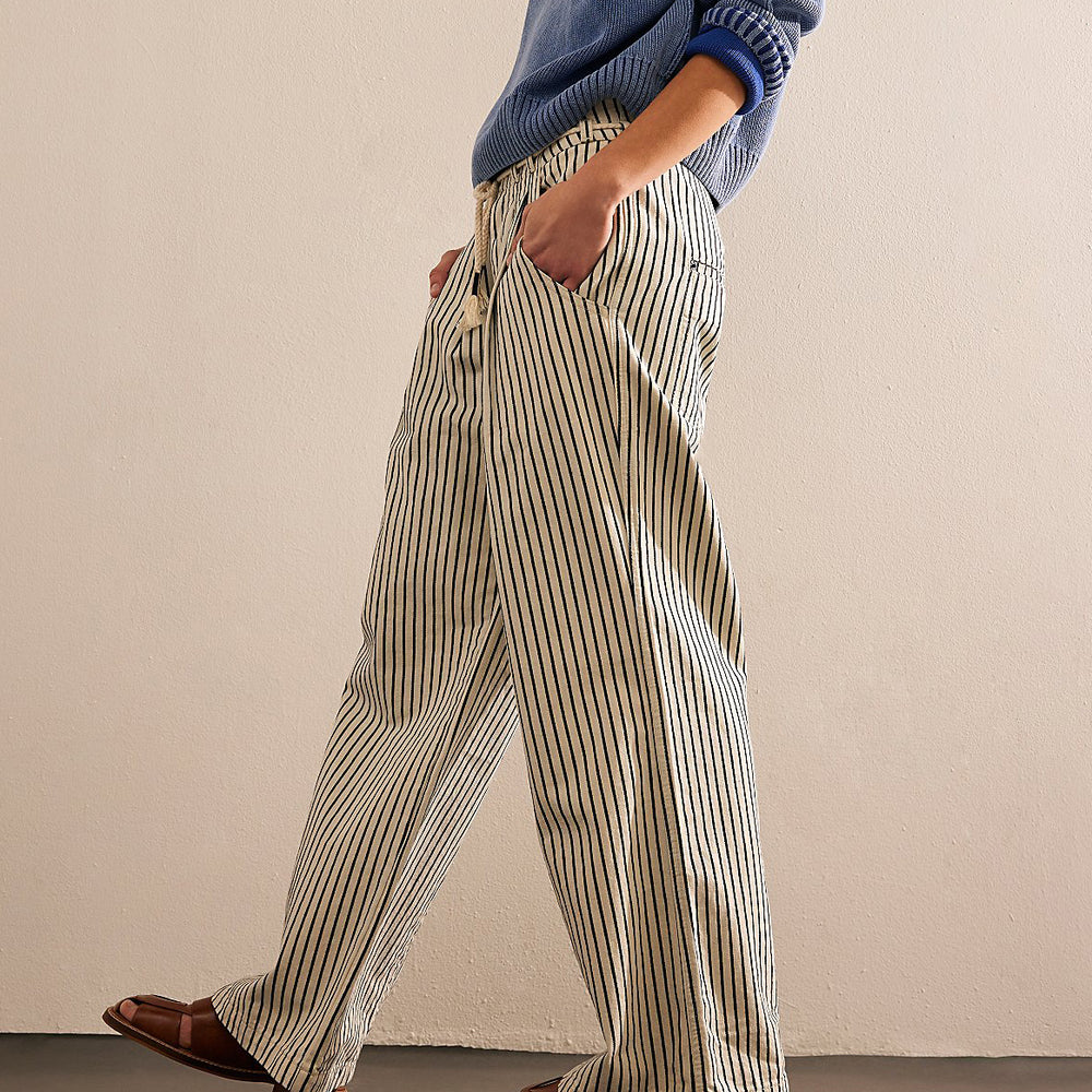 
                  
                    Dakota Cinched Pull On Pants in Washed Railroad by Free People
                  
                