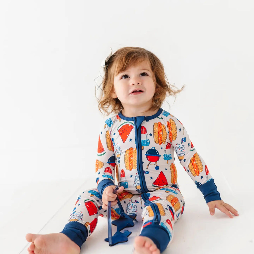 
                  
                    Red, White & BBQ 2 Way Convertible Footies
                  
                