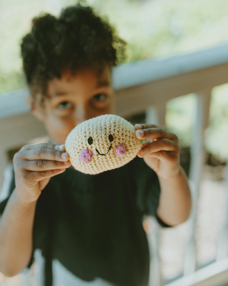 Pretend Play Food Rattle Lemon by Pebble