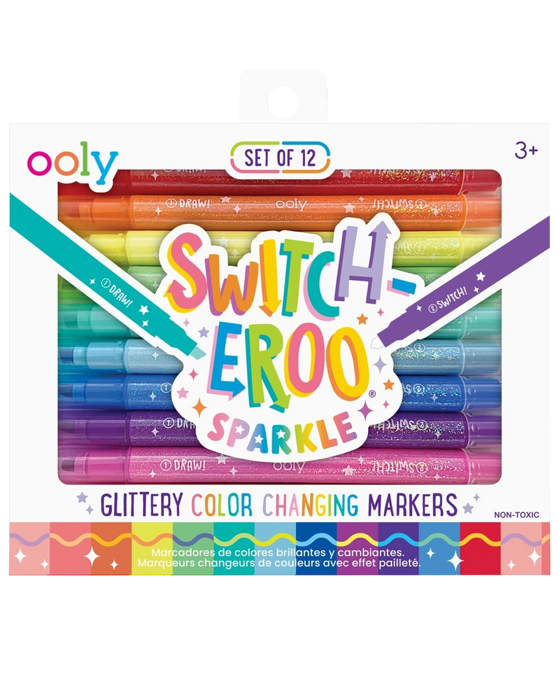 
                  
                    Switch-Eroo Sparkle Glittery Color Changing Markers
                  
                