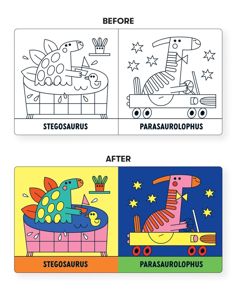 Rub-A-Dub Dinos! Color Magic Bath Book