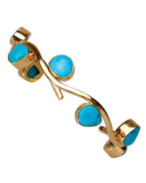 Alchemia Sleeping Beauty Turquoise Wave Cuff