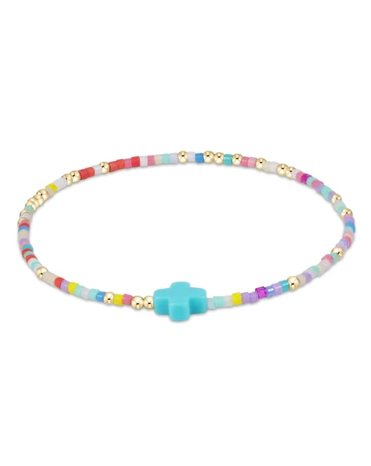 Hope Unwritten Signature Cross Bracelet- Hot Mess by Enewton