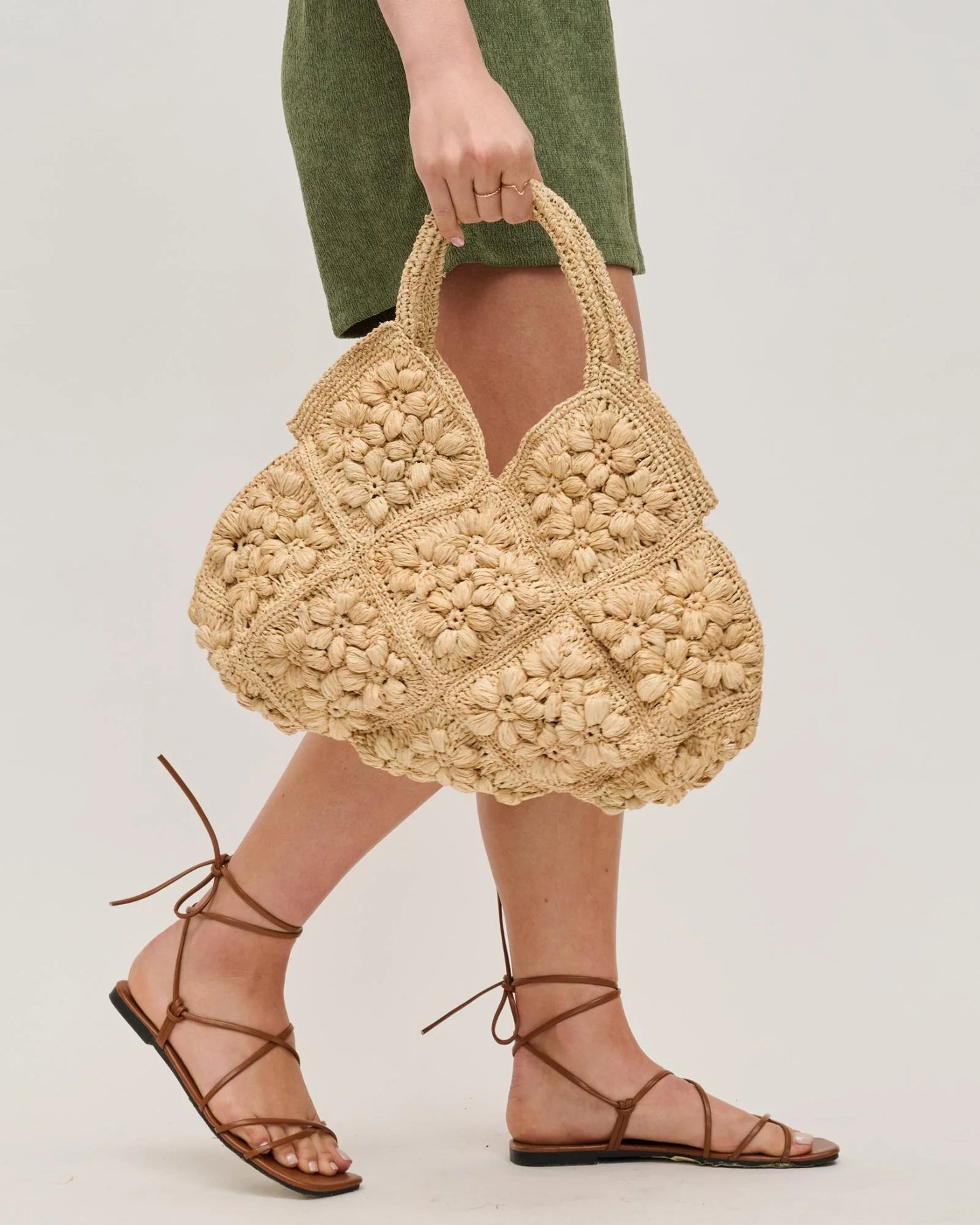 Beth Handmade Raffia Woven Bag