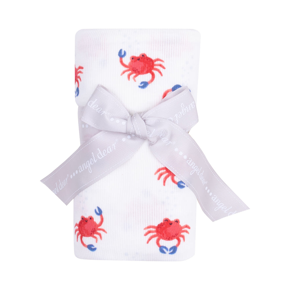 Crabby Cuties Swaddle Blanket by Angel Dear
