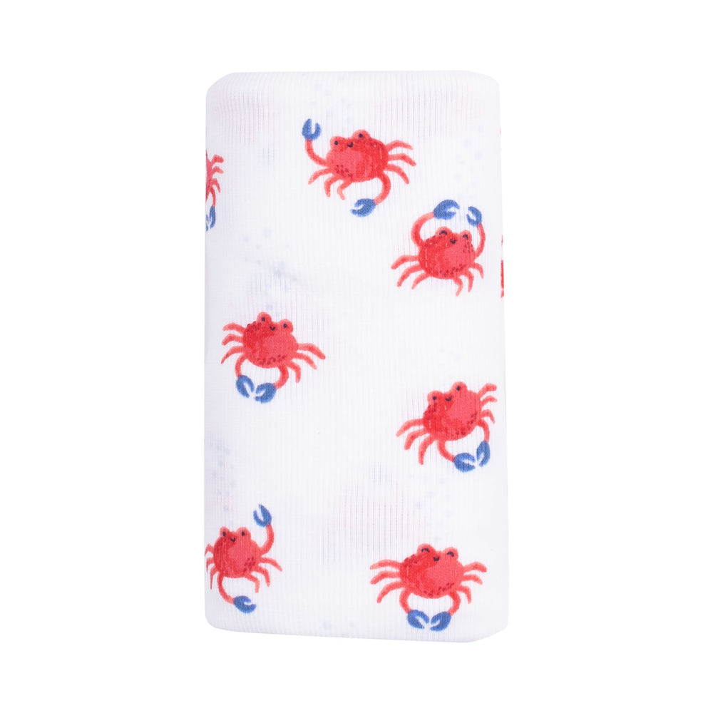 Crabby Cuties Swaddle Blanket by Angel Dear