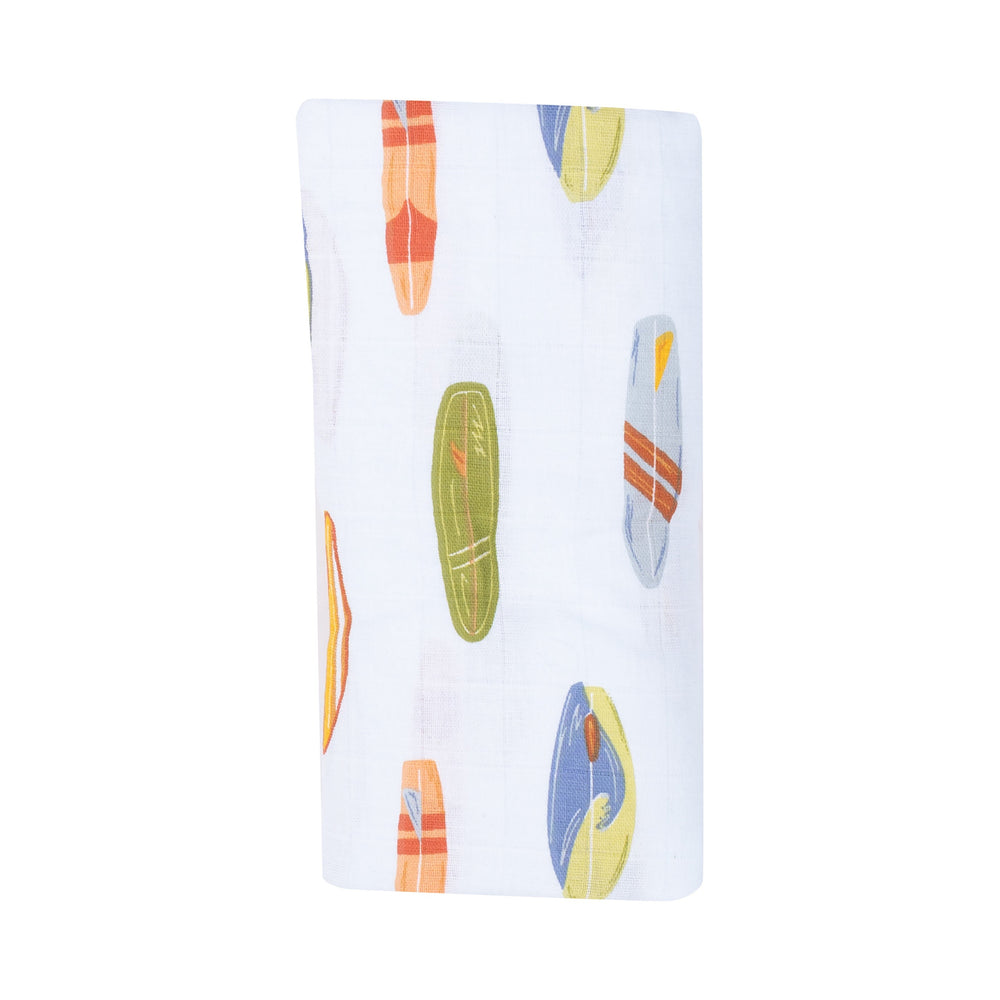 Vintage Surfboards Swaddle Blanket by Angel Dear