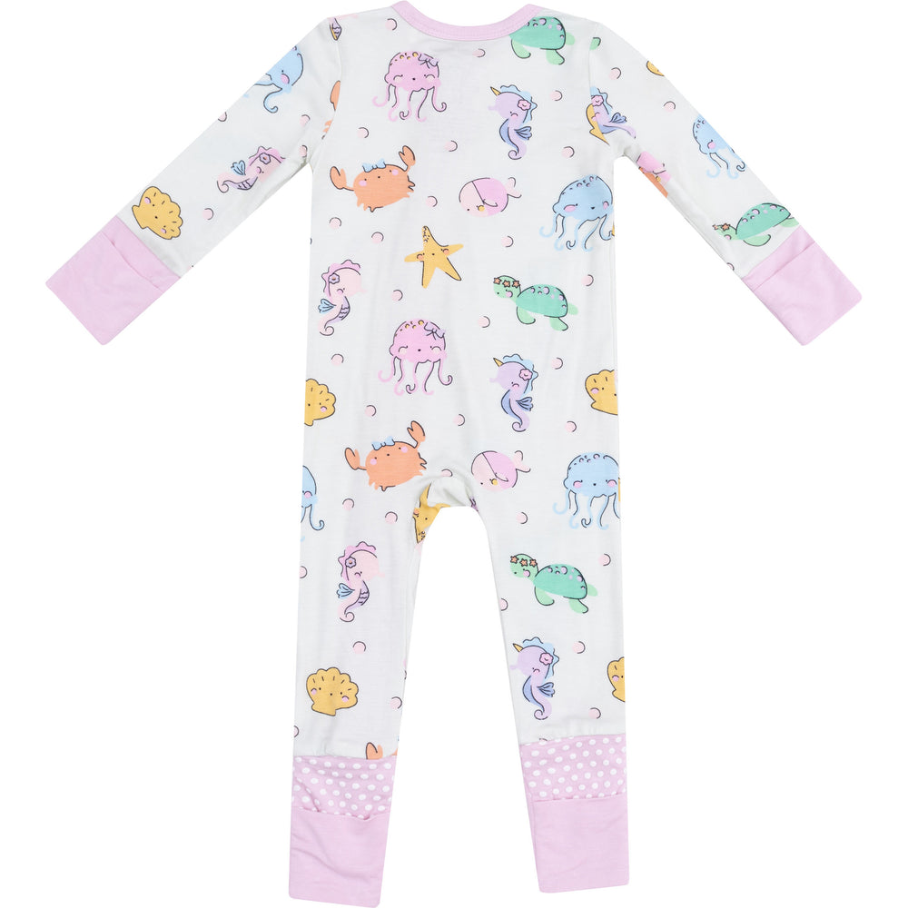 Cutie Sea Creatures 2 Way Zipper Romper by Angel Dear