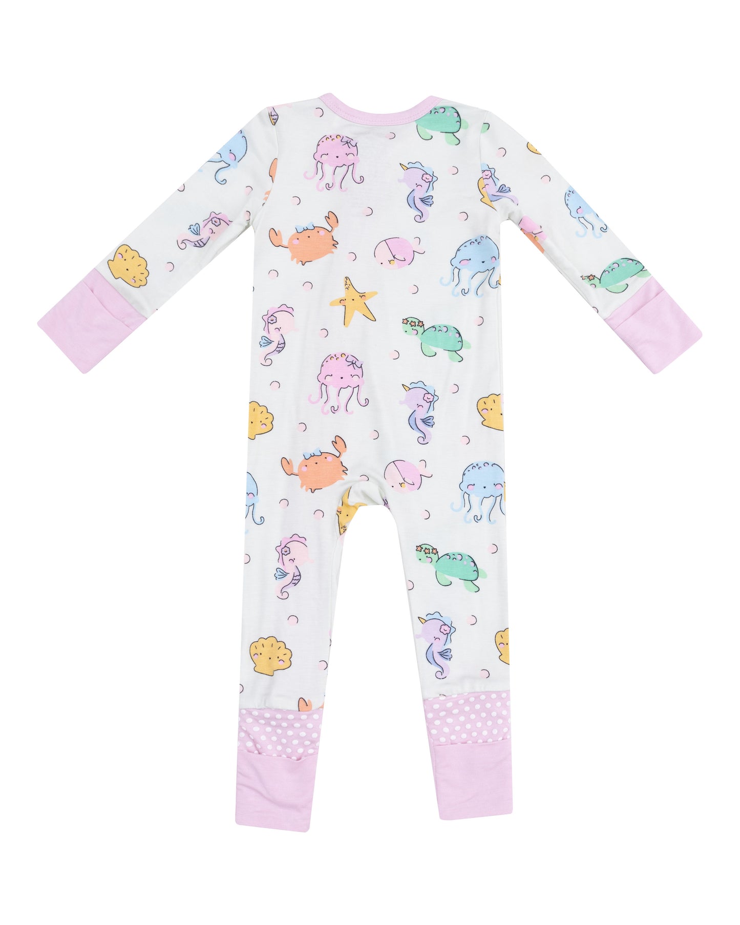 Cutie Sea Creatures 2 Way Zipper Romper by Angel Dear