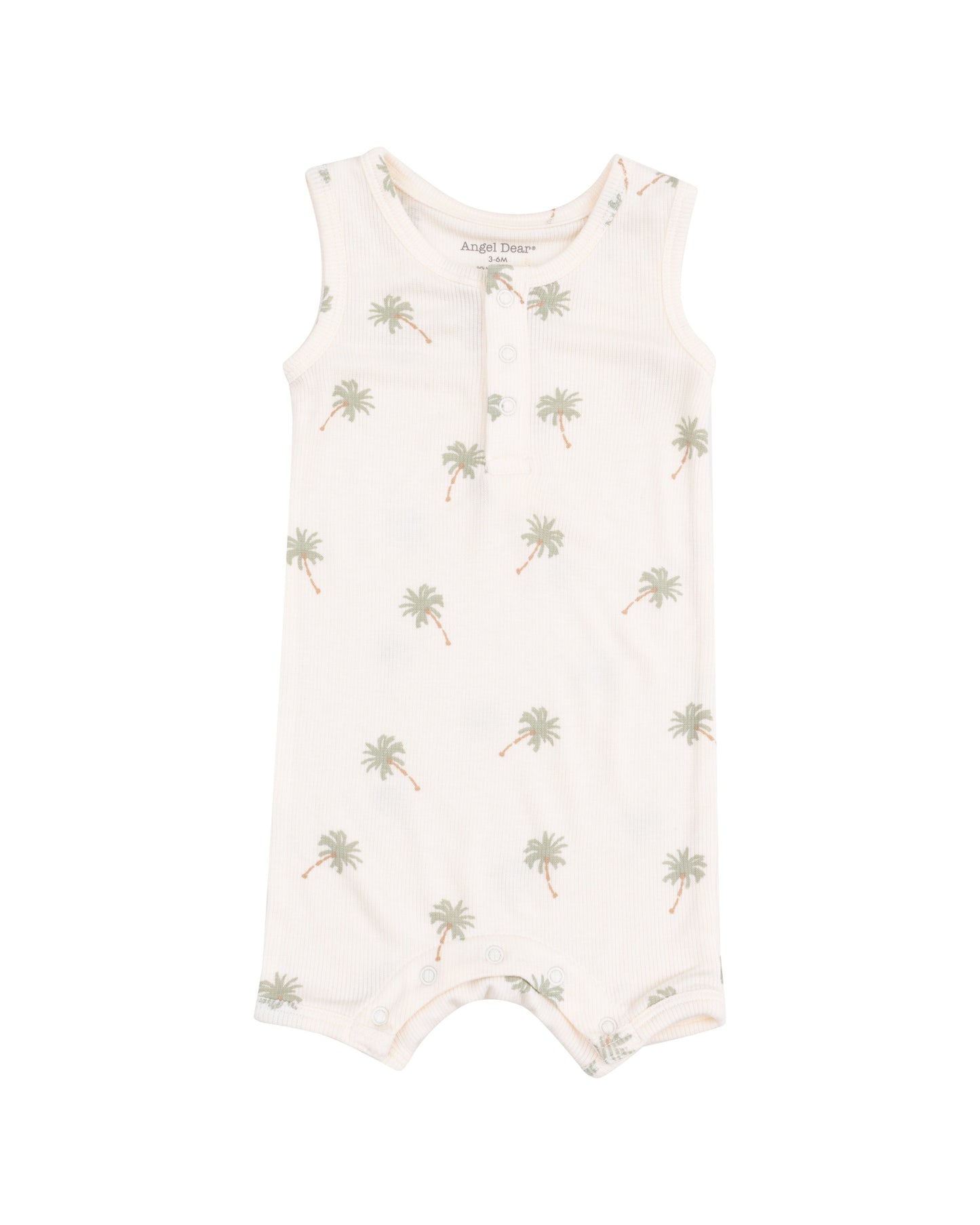 Palm Trees Sleeveless Shortie Romper by Angel Dear