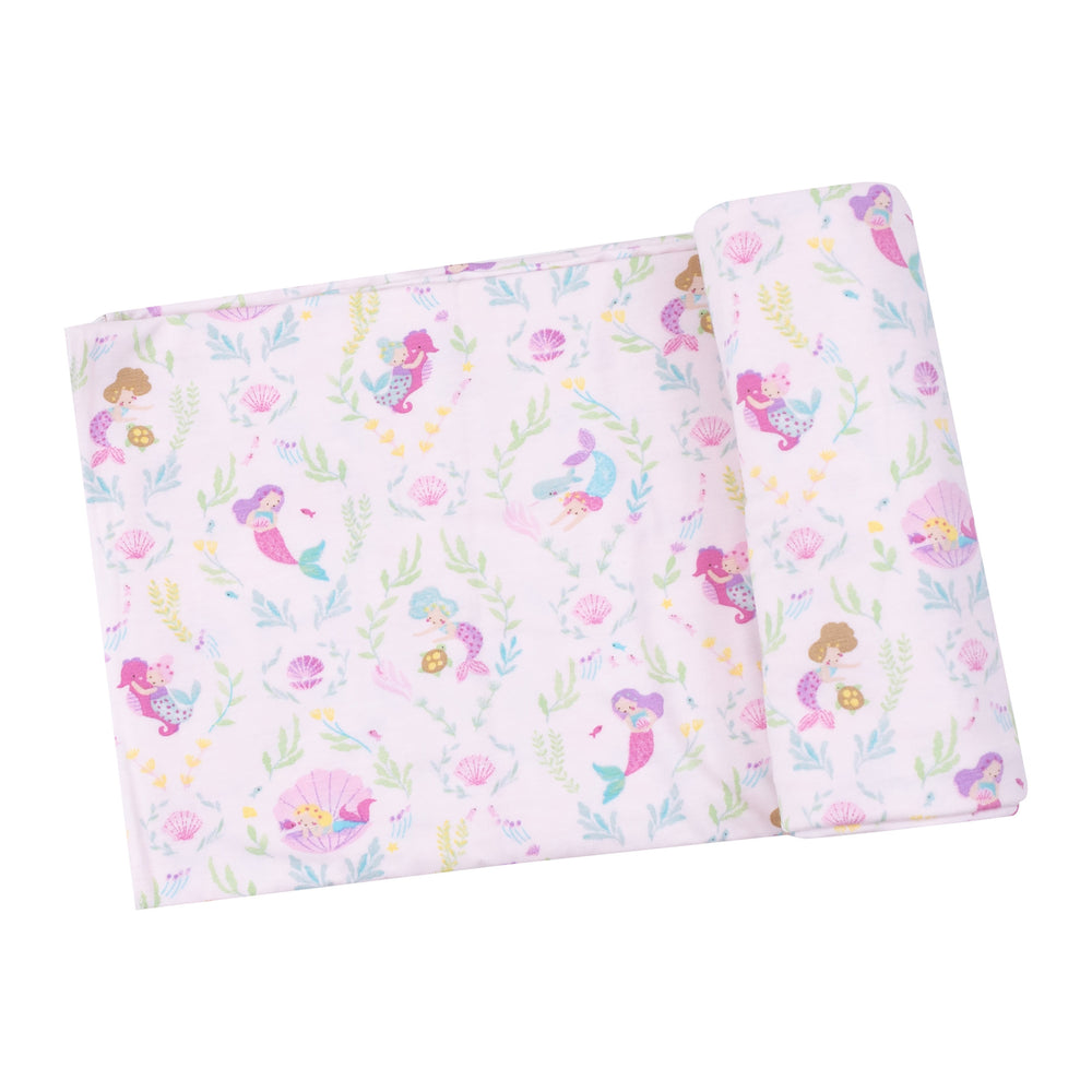 Mermaids Swaddle Blanket by Angel Dear