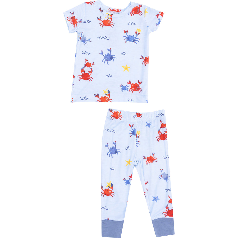 Crayon Crabs Short Sleeve Loungewear Set by Angel Dear