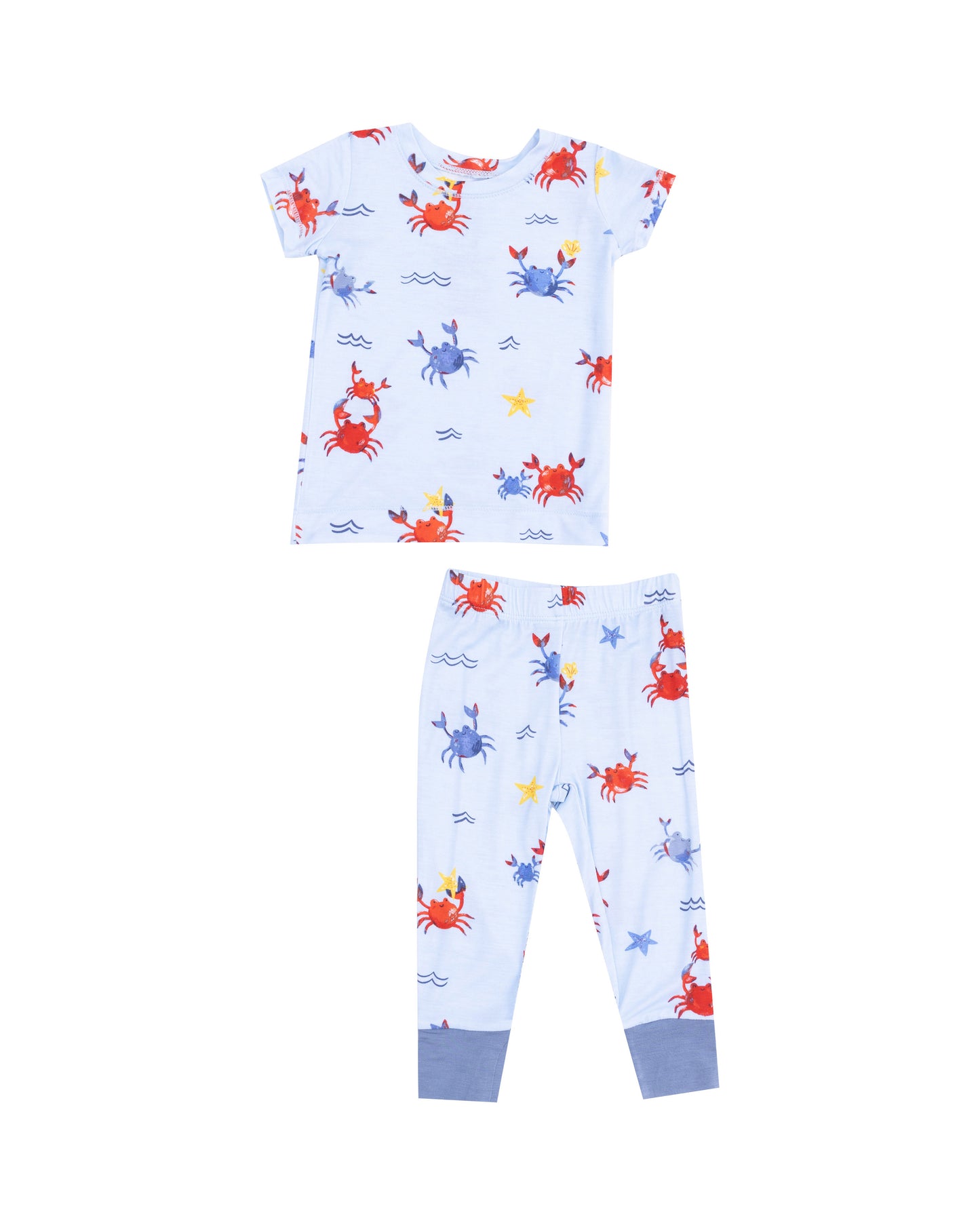 Crayon Crabs Short Sleeve Loungewear Set by Angel Dear