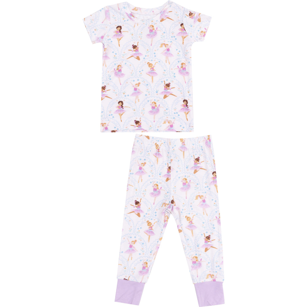 Bow Ballerinas Short Sleeve Loungewear Set by Angel Dear