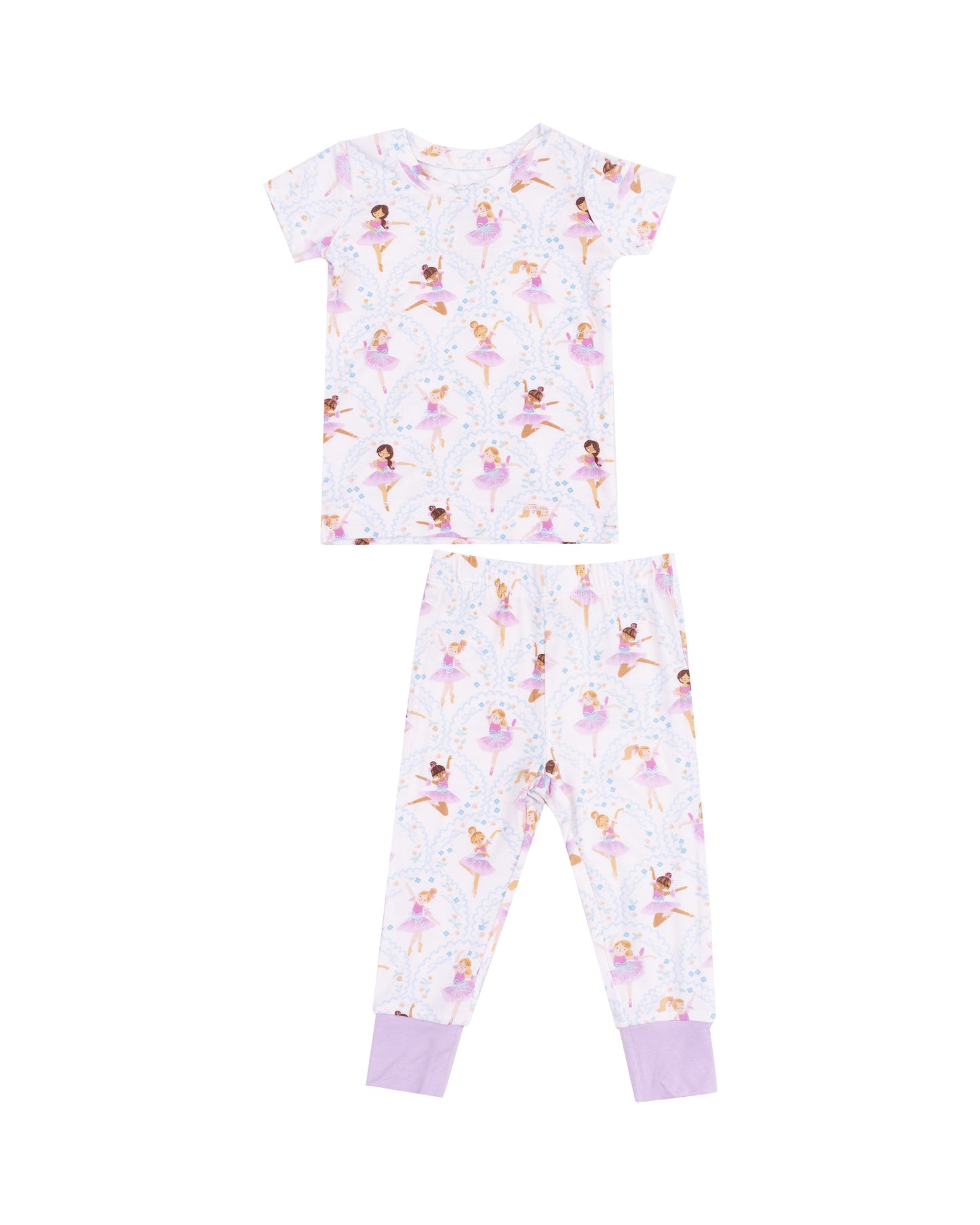 Bow Ballerinas Short Sleeve Loungewear Set by Angel Dear