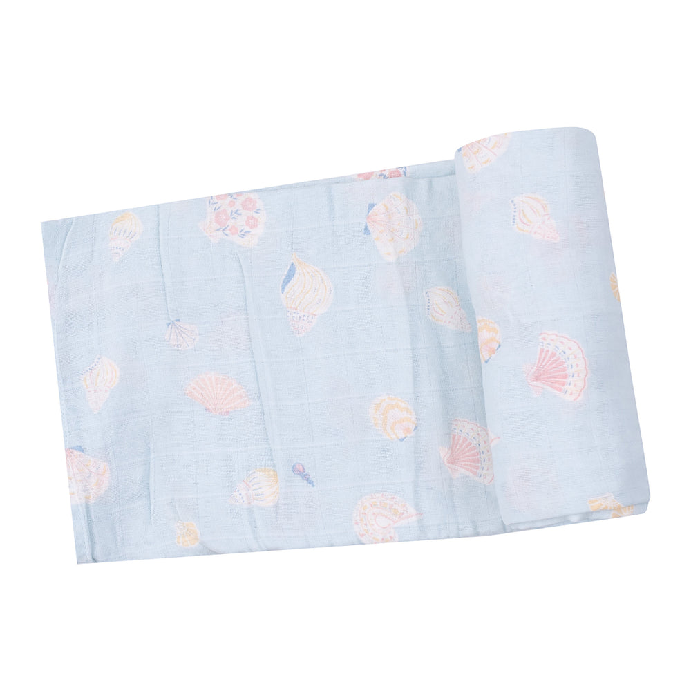 Pretty Seashells Swaddle Blanket by Angel Dear