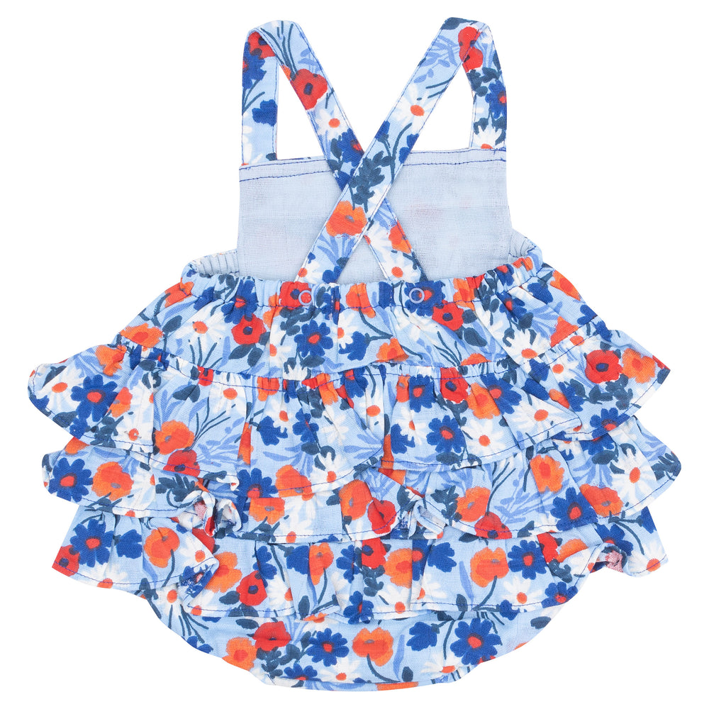 Poppy Days Ruffle Sunsuit by Angel Dear