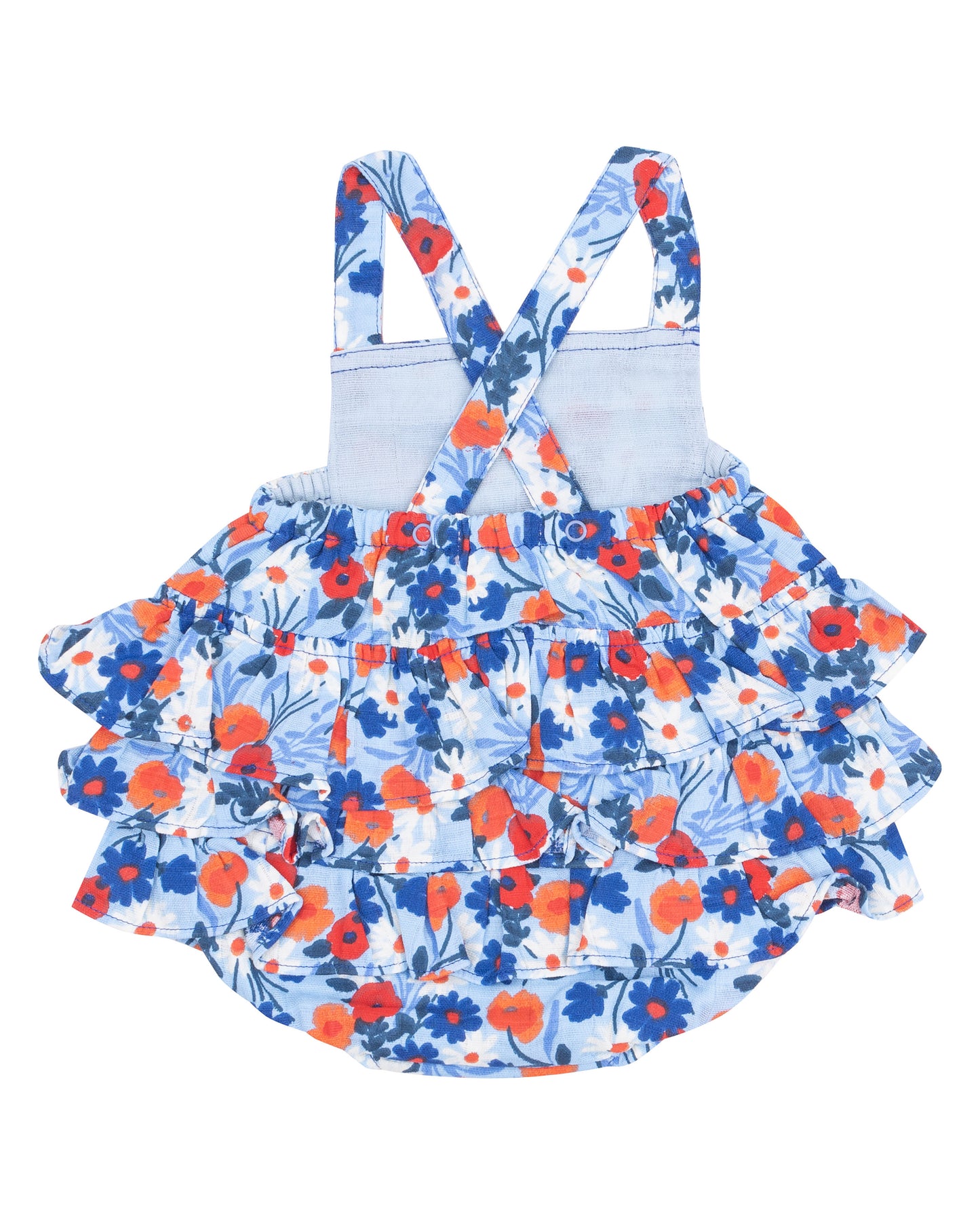 Poppy Days Ruffle Sunsuit by Angel Dear