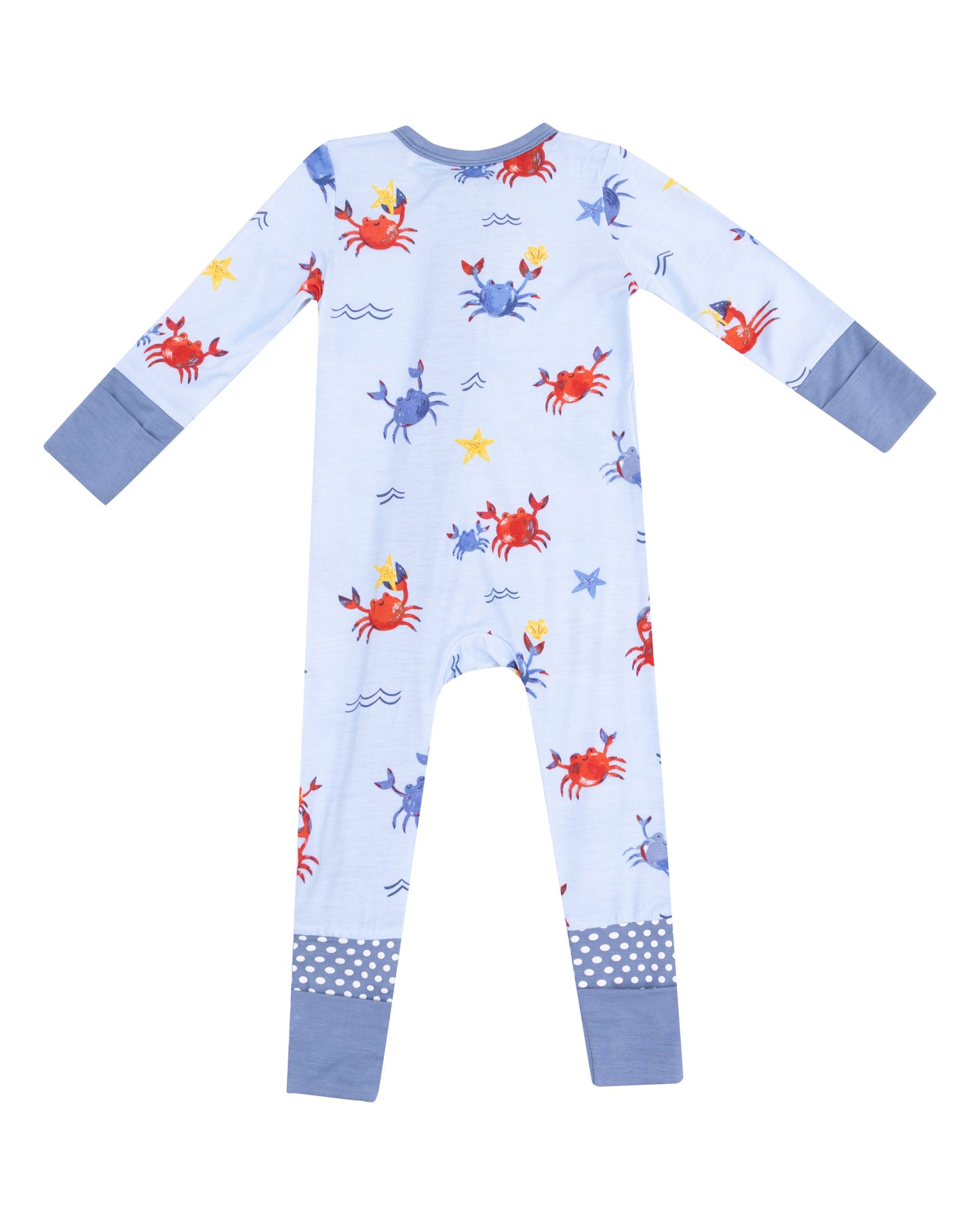 Crayon Crabs 2 Way Zipper Romper by Angel Dear