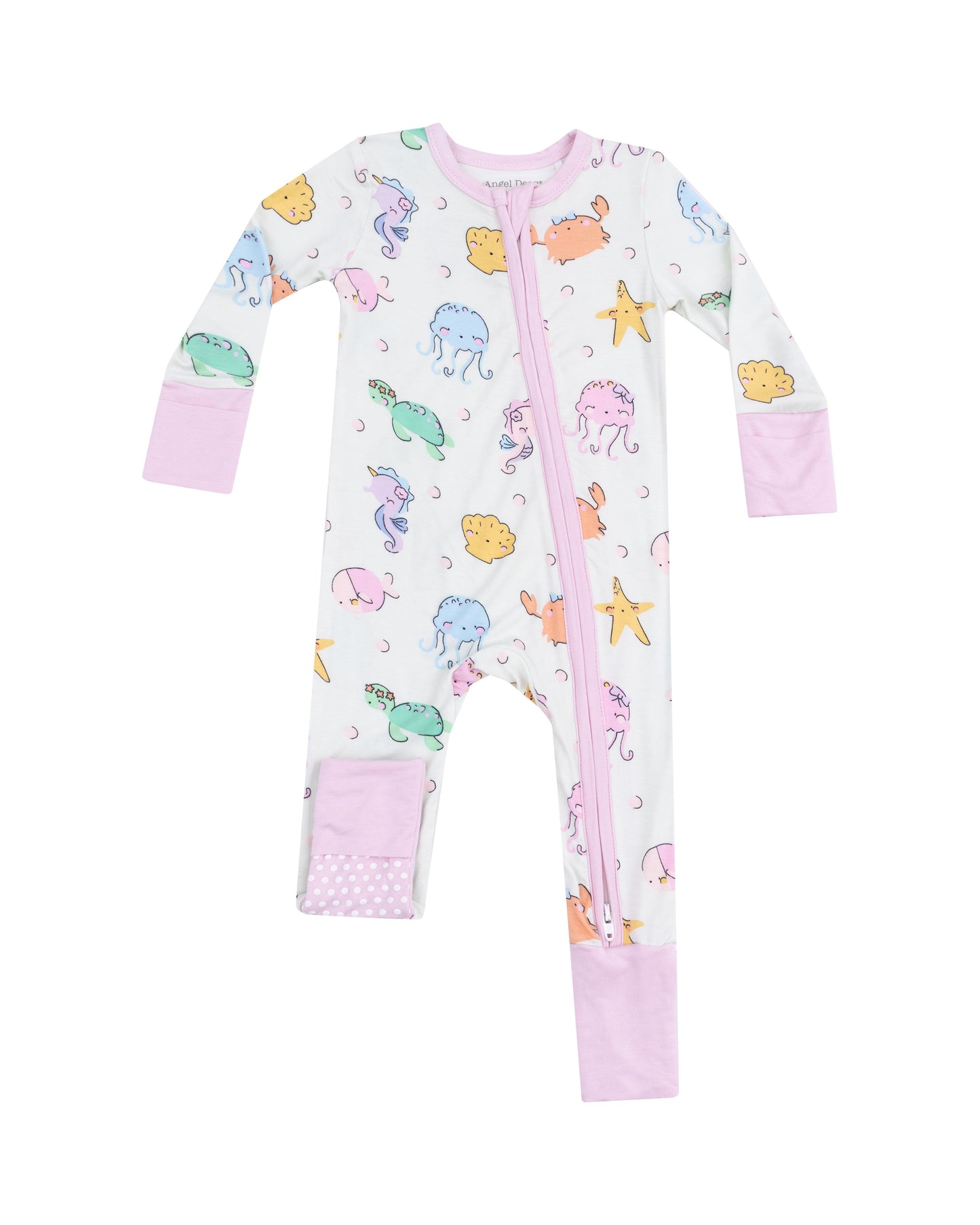 Cutie Sea Creatures 2 Way Zipper Romper by Angel Dear