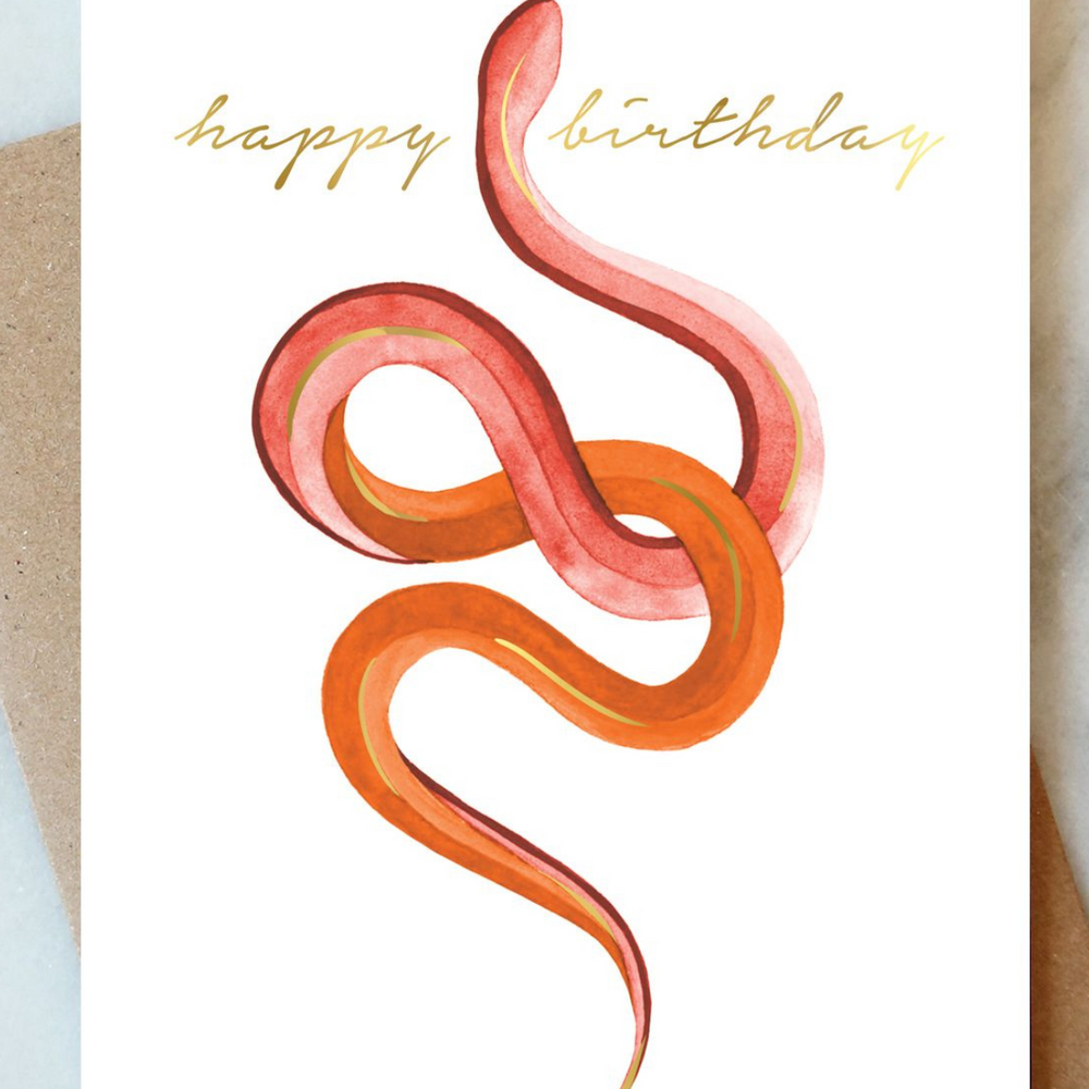 Snakes Birthday Card