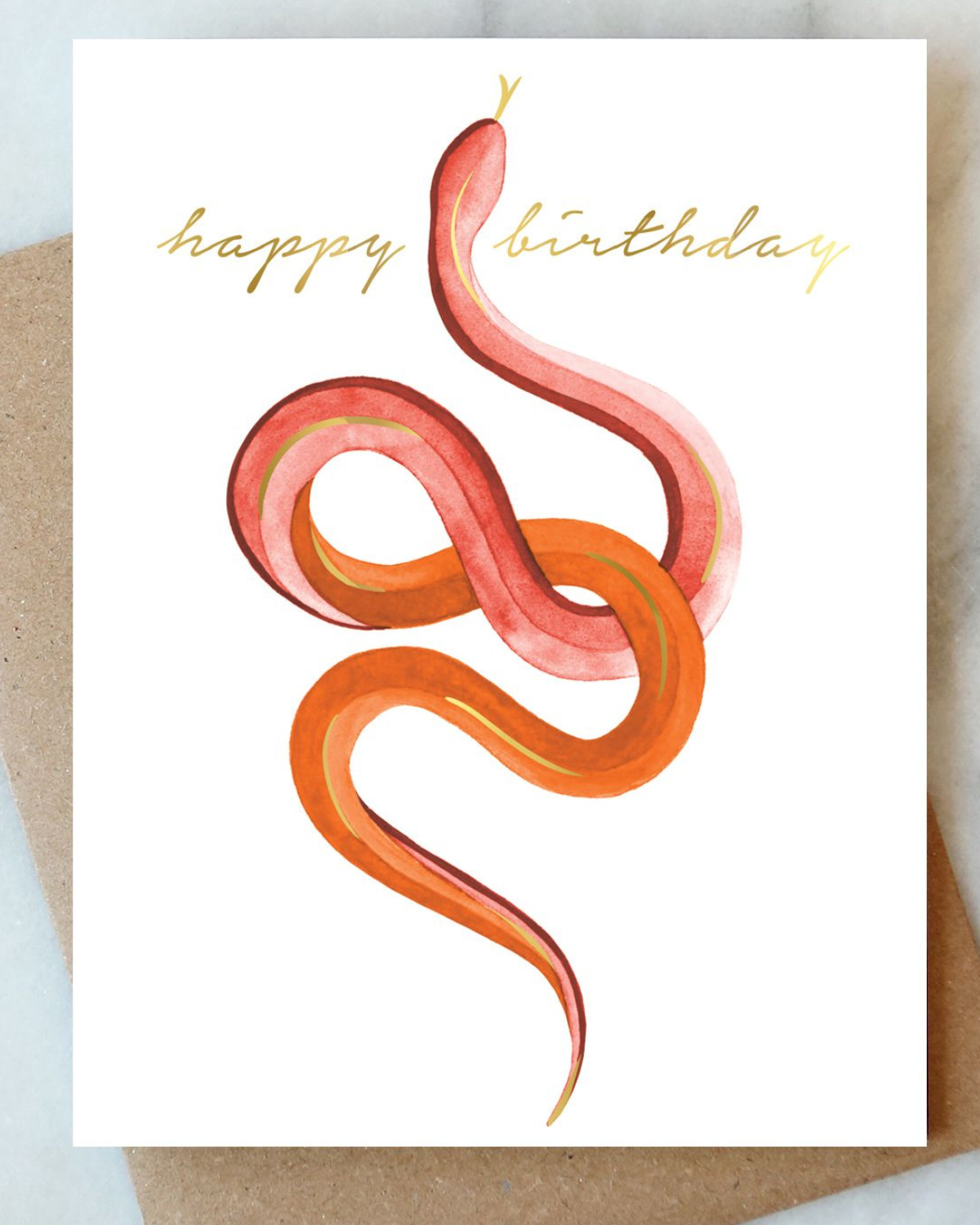 Snakes Birthday Card by Abigail Jayne Design